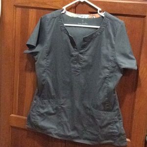 Gray Vera Bradley Scrub Top